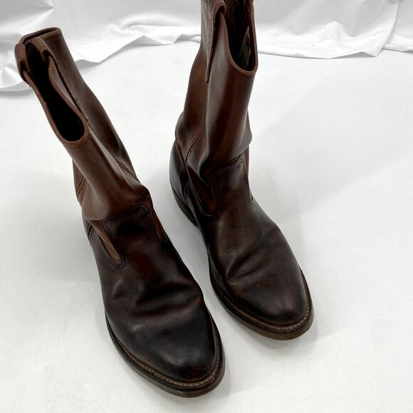 Red Wing 10 steel toe Pecos Brown Leather Boots
